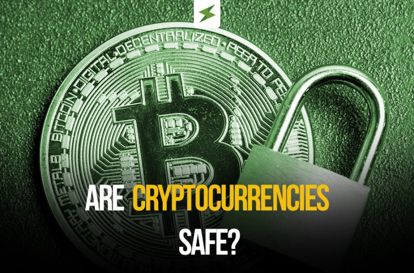 A picture of bitcoin representing cryptocurrency and padlock signifying safety- SekiApp