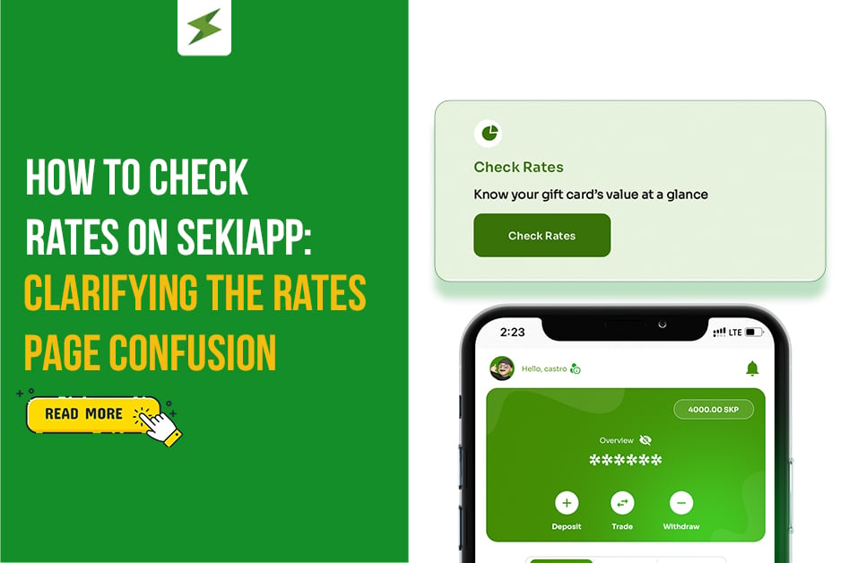 How To Check Rates On SekiApp: Clarifying The Rates Page Confusion