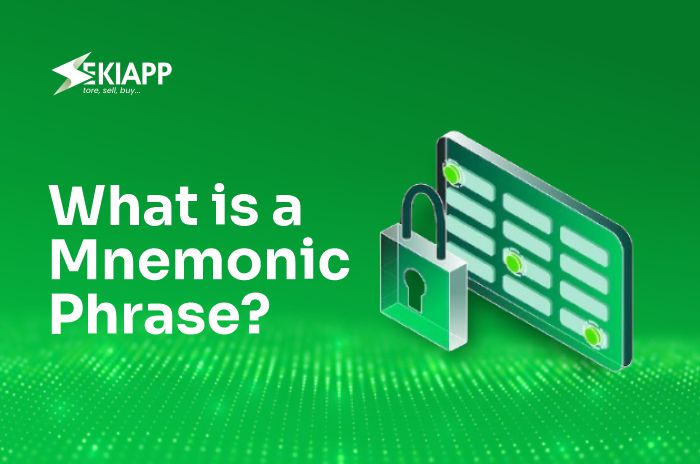 Visual explanation of what is a mnemonic phrase for crypto wallets by SekiApp.