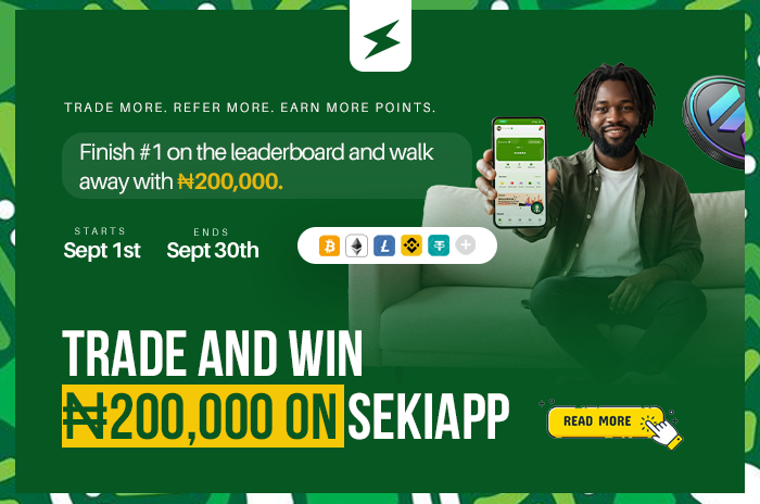 TRADE AND WIN ₦200,000 ON SEKIAPP